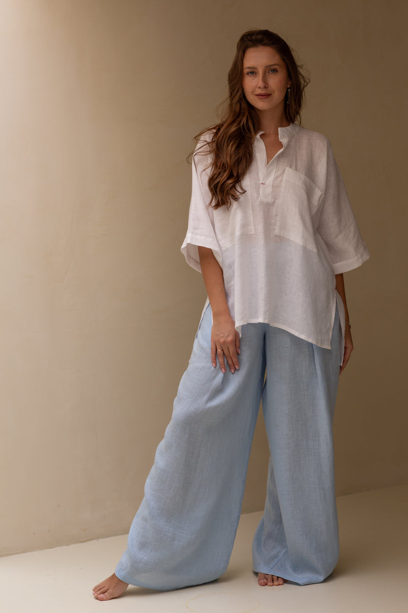 Ren Linen Shirt White