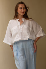 Ren Linen Shirt White