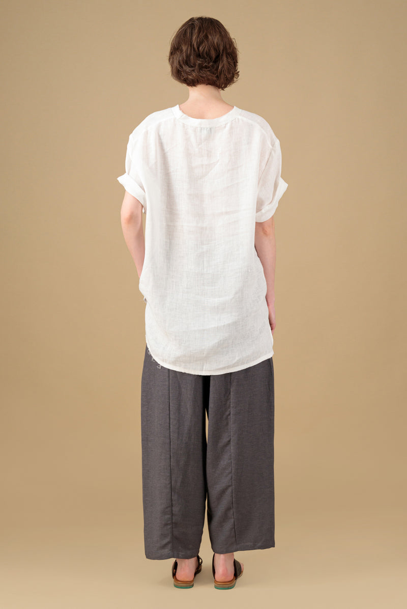 Ume Linen T-Shirt White