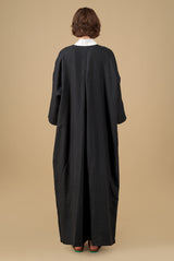 Tamarisk 3/4 Sleeve Linen Summer Coat Black