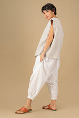 Zaytoon Linen Pants White