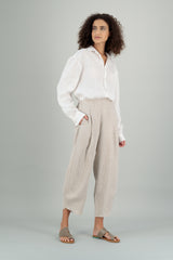 Atheer Women Linen Shirt Off White