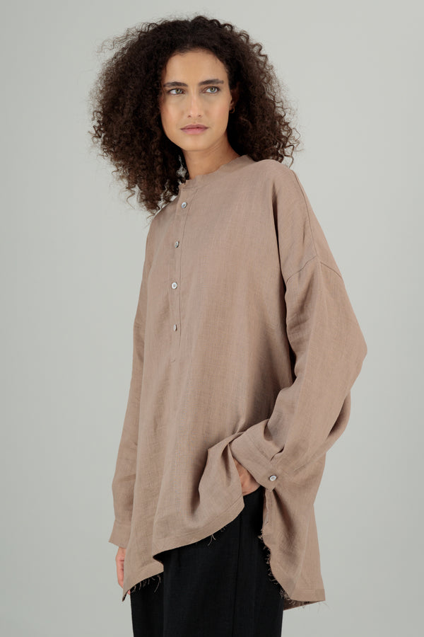 Yoko Linen Shirt Desert