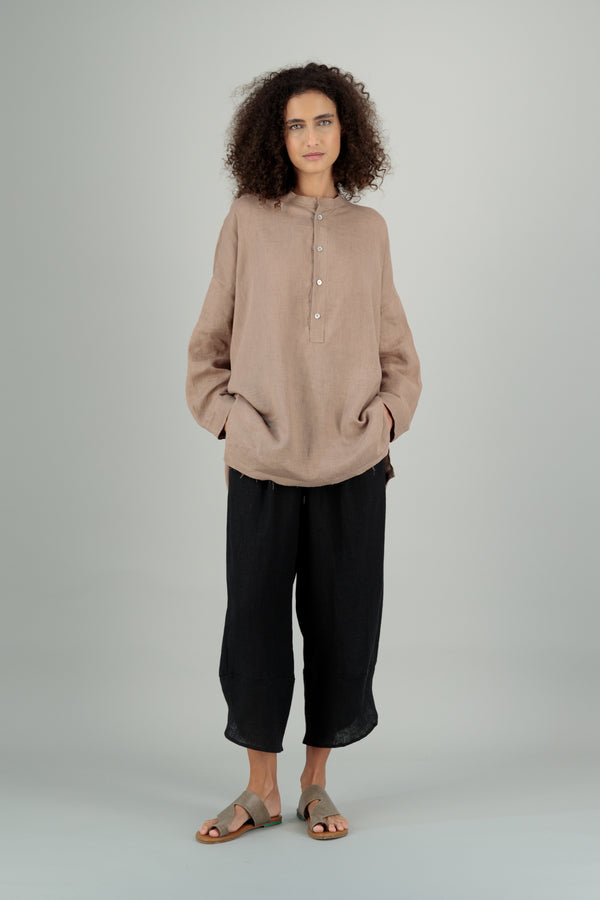 Yoko Linen Shirt Desert