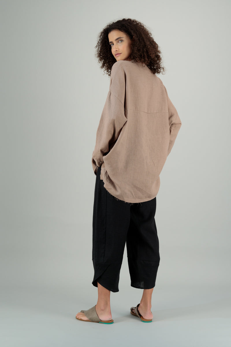 Yoko Linen Shirt Desert