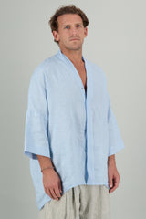 Mika 2 Unisex Kimono Shirt Baby Blue