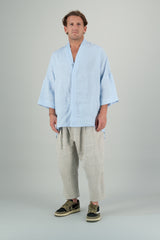 Mika 2 Unisex Kimono Shirt Baby Blue