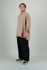 Yoko Linen Unisex Shirt Desert