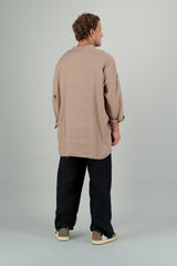 Yoko Linen Unisex Shirt Desert