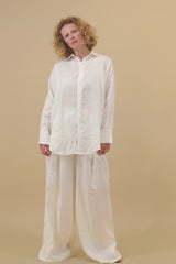 Zahara Linen Shirt Off White