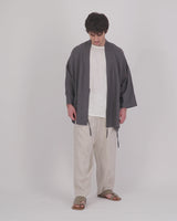 Yucca Men Kimono Linen Jacket Matt Charcoal