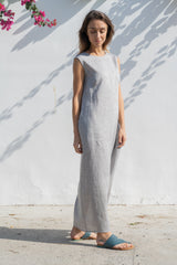 Flor Sleeveless Maxi Linen Dress