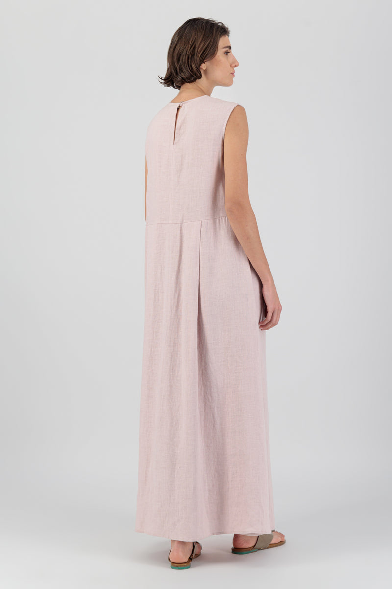 Elementa 01 | Azalea Maxi Linen Dress Faded Rose