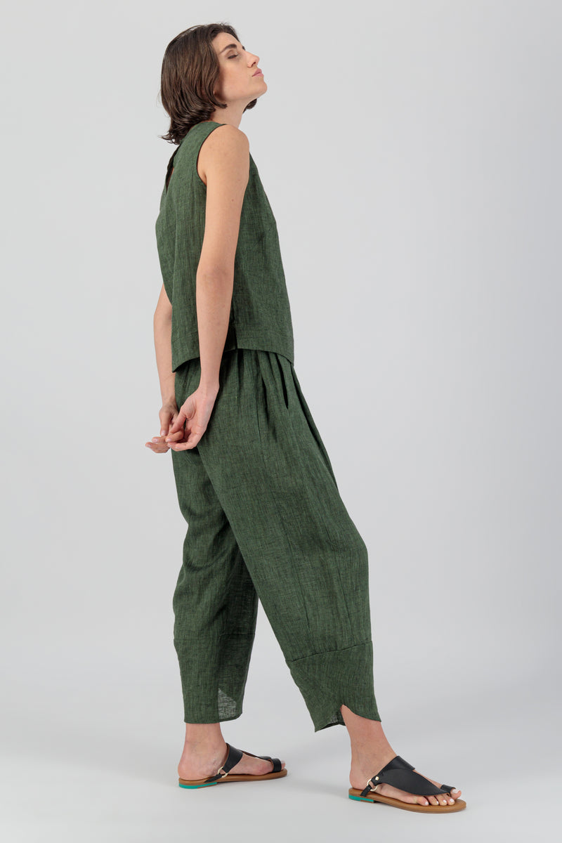 OVERALLS NATURAL LINEN - Lily
